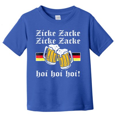 Zicke Zacke Hoi Funny Germany Flag Oktoberfest German Toddler T-Shirt