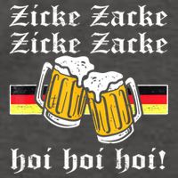 Zicke Zacke Hoi Funny Germany Flag Oktoberfest German Vector Backpack