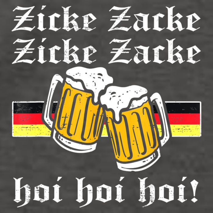 Zicke Zacke Hoi Funny Germany Flag Oktoberfest German Vector Backpack