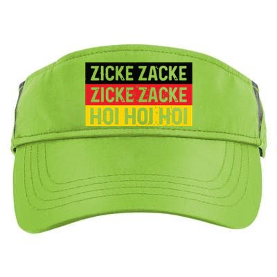 Zicke Zacke Hoi Oktoberfest German Flag Party Funny Gift Adult Drive Performance Visor