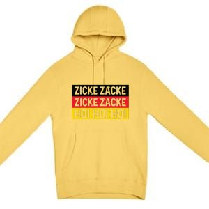 Zicke Zacke Hoi Oktoberfest German Flag Party Funny Gift Premium Pullover Hoodie