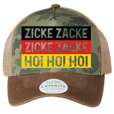 Zicke Zacke Hoi Oktoberfest German Flag Party Funny Gift Legacy Tie Dye Trucker Hat