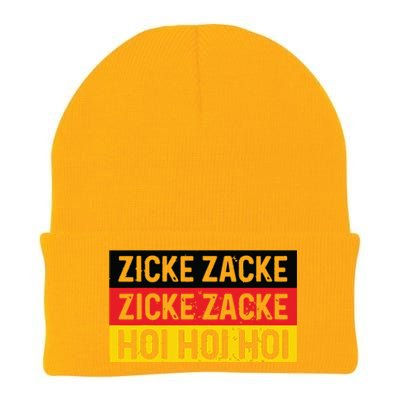 Zicke Zacke Hoi Oktoberfest German Flag Party Funny Gift Knit Cap Winter Beanie