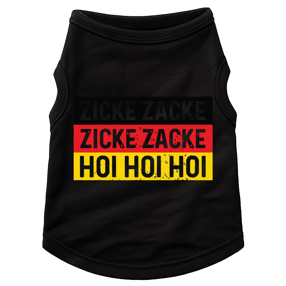 Zicke Zacke Hoi Oktoberfest German Flag Party Funny Gift Doggie Tank