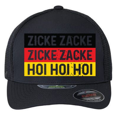 Zicke Zacke Hoi Oktoberfest German Flag Party Funny Gift Flexfit Unipanel Trucker Cap