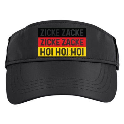 Zicke Zacke Hoi Oktoberfest German Flag Party Funny Gift Adult Drive Performance Visor
