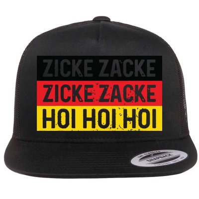 Zicke Zacke Hoi Oktoberfest German Flag Party Funny Gift Flatbill Hat