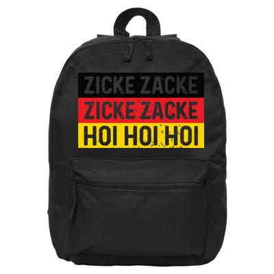 Zicke Zacke Hoi Oktoberfest German Flag Party Funny Gift 16 in Basic Backpack