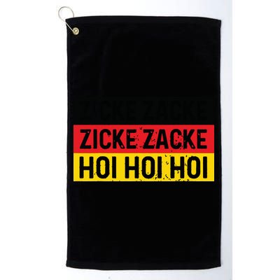 Zicke Zacke Hoi Oktoberfest German Flag Party Funny Gift Golf Towel