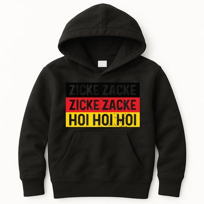 Zicke Zacke Hoi Oktoberfest German Flag Party Funny Gift Kids Hoodie
