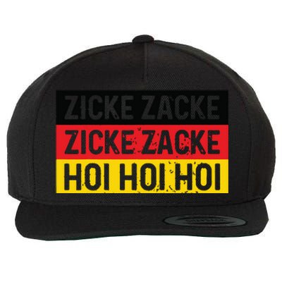 Zicke Zacke Hoi Oktoberfest German Flag Party Funny Gift Wool Snapback Cap