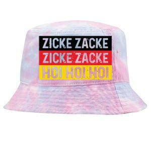 Zicke Zacke Hoi Oktoberfest German Flag Party Funny Gift Tie-Dyed Bucket Hat