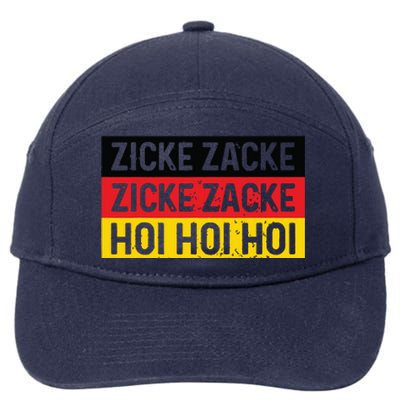 Zicke Zacke Hoi Oktoberfest German Flag Party Funny Gift 7-Panel Snapback Hat