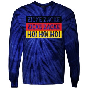 Zicke Zacke Hoi Oktoberfest German Flag Party Funny Gift Tie-Dye Long Sleeve Shirt