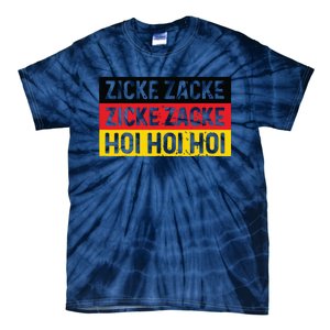 Zicke Zacke Hoi Oktoberfest German Flag Party Funny Gift Tie-Dye T-Shirt