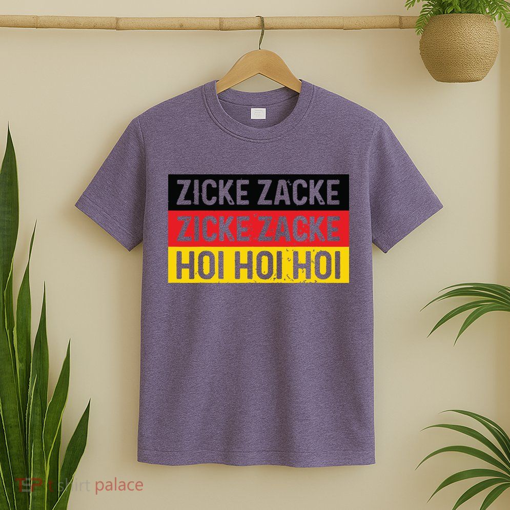 Zicke Zacke Hoi Oktoberfest German Flag Party Funny Gift T-Shirt