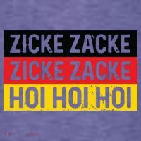 Zicke Zacke Hoi Oktoberfest German Flag Party Funny Gift T-Shirt