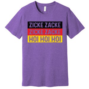 Zicke Zacke Hoi Oktoberfest German Flag Party Funny Gift Premium T-Shirt