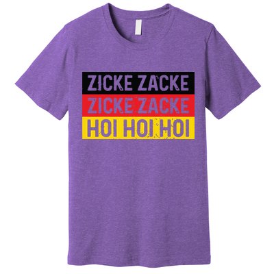 Zicke Zacke Hoi Oktoberfest German Flag Party Funny Gift Premium T-Shirt