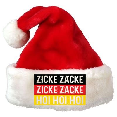 Zicke Zacke Hoi Oktoberfest German Flag Party Funny Gift Premium Christmas Santa Hat