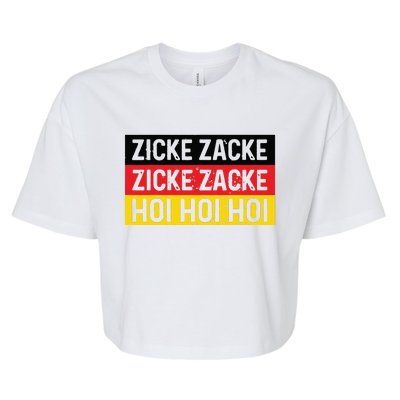 Zicke Zacke Hoi Oktoberfest German Flag Party Funny Gift Bella+Canvas Jersey Crop Tee