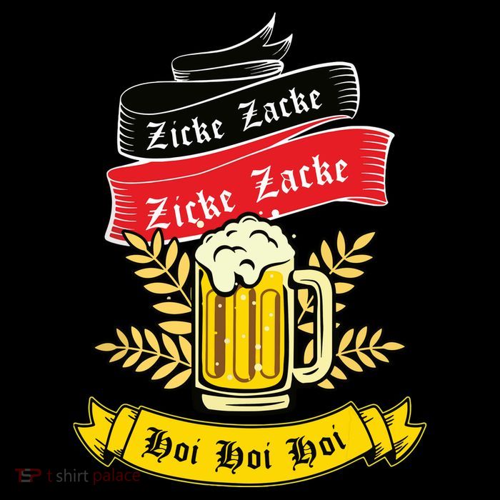 Zicke Zacke Hoi Funny Germany Flag Oktoberfest German Flatbill Hat