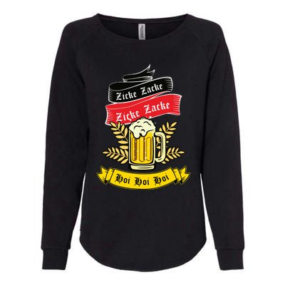 Zicke Zacke Hoi Funny Germany Flag Oktoberfest German Womens California Wash Sweatshirt