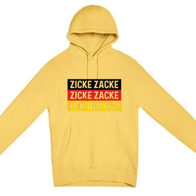 Zicke Zacke Hoi Oktoberfest German Flag Party Funny Gift Premium Pullover Hoodie