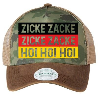 Zicke Zacke Hoi Oktoberfest German Flag Party Funny Gift Legacy Tie Dye Trucker Hat