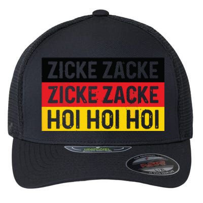 Zicke Zacke Hoi Oktoberfest German Flag Party Funny Gift Flexfit Unipanel Trucker Cap