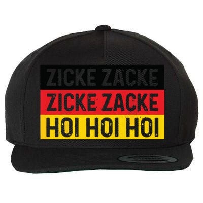 Zicke Zacke Hoi Oktoberfest German Flag Party Funny Gift Wool Snapback Cap