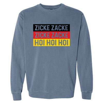 Zicke Zacke Hoi Oktoberfest German Flag Party Funny Gift Garment-Dyed Sweatshirt