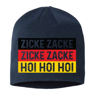 Zicke Zacke Hoi Oktoberfest German Flag Party Funny Gift Sustainable Beanie