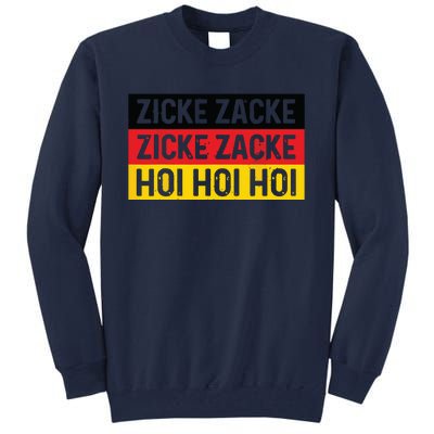 Zicke Zacke Hoi Oktoberfest German Flag Party Funny Gift Tall Sweatshirt