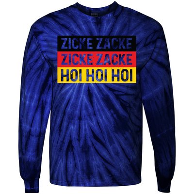 Zicke Zacke Hoi Oktoberfest German Flag Party Funny Gift Tie-Dye Long Sleeve Shirt