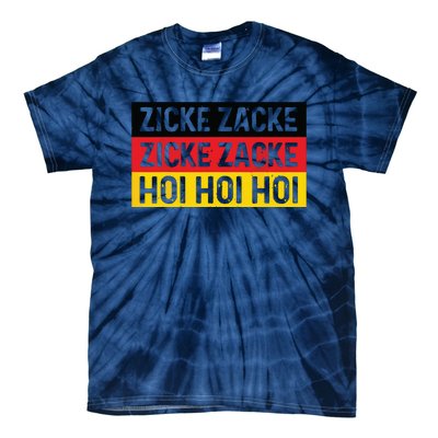 Zicke Zacke Hoi Oktoberfest German Flag Party Funny Gift Tie-Dye T-Shirt