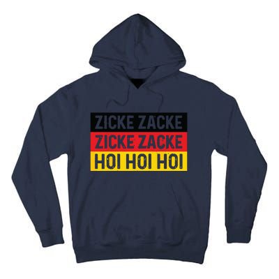 Zicke Zacke Hoi Oktoberfest German Flag Party Funny Gift Tall Hoodie