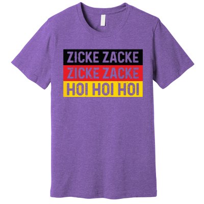 Zicke Zacke Hoi Oktoberfest German Flag Party Funny Gift Premium T-Shirt