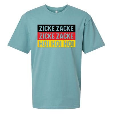 Zicke Zacke Hoi Oktoberfest German Flag Party Funny Gift Sueded Cloud Jersey T-Shirt