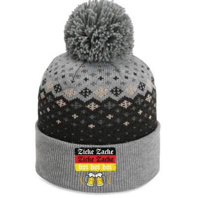 Zicke Zacke Hoi Oktoberfest German Flag Party Funny The Baniff Cuffed Pom Beanie