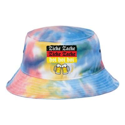 Zicke Zacke Hoi Oktoberfest German Flag Party Funny Tie Dye Newport Bucket Hat