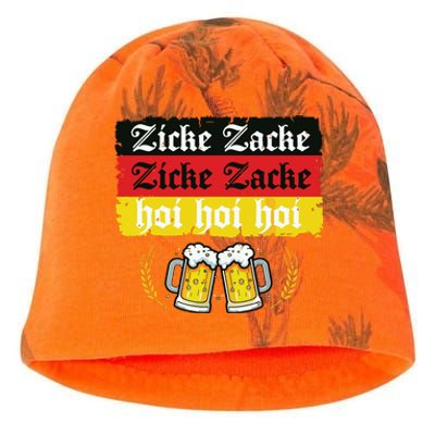 Zicke Zacke Hoi Oktoberfest German Flag Party Funny Kati - Camo Knit Beanie