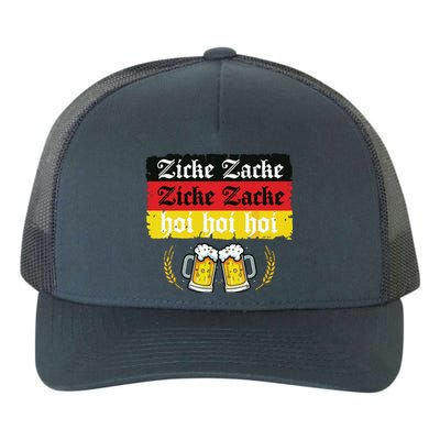 Zicke Zacke Hoi Oktoberfest German Flag Party Funny Yupoong Adult 5-Panel Trucker Hat