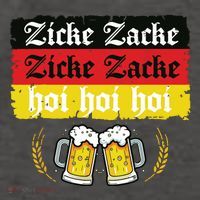 Zicke Zacke Hoi Oktoberfest German Flag Party Funny Vector Backpack