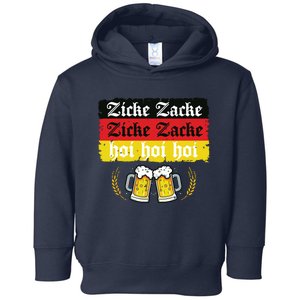 Zicke Zacke Hoi Oktoberfest German Flag Party Funny Toddler Hoodie