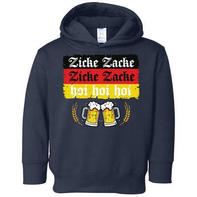 Zicke Zacke Hoi Oktoberfest German Flag Party Funny Toddler Hoodie