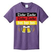 Zicke Zacke Hoi Oktoberfest German Flag Party Funny Kids T-Shirt