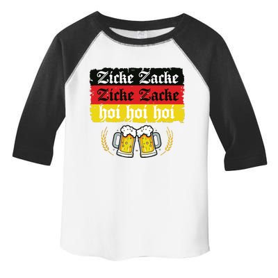 Zicke Zacke Hoi Oktoberfest German Flag Party Funny Toddler Fine Jersey T-Shirt