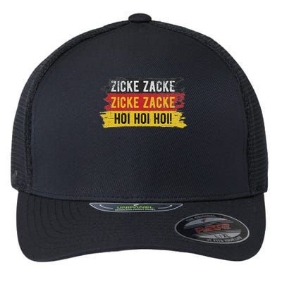 Zicke Zacke Hoi Hoi German Drinking Song Prost Cheers Flexfit Unipanel Trucker Cap