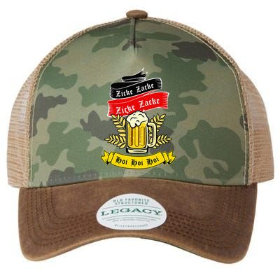 Zicke Zacke Hoi Funny Germany Flag Oktoberfest German Legacy Tie Dye Trucker Hat